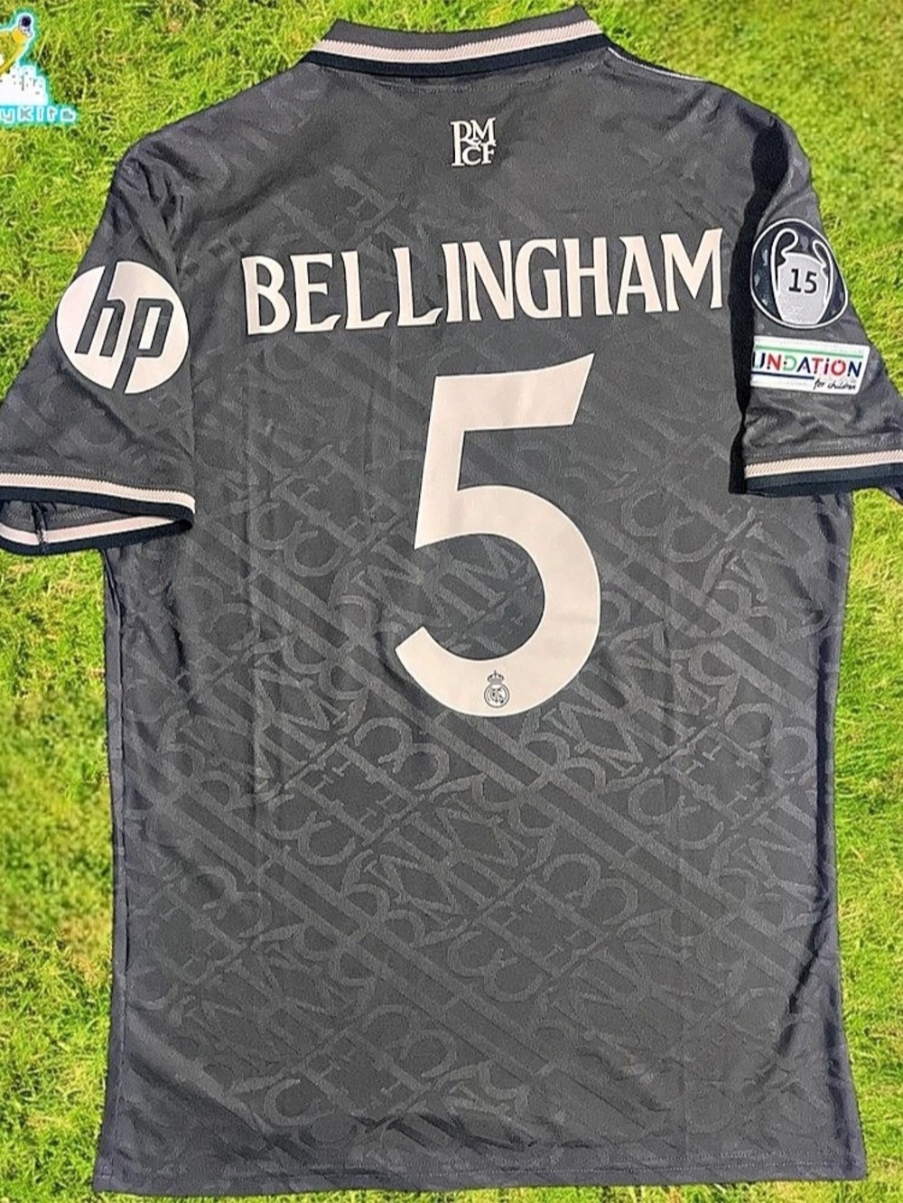 adidas Real Madrid 2024/25 Third Jersey - Jude Bellingham #5 Black